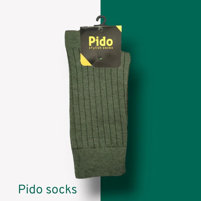 جوراب مردانه کبریتی زیتونی