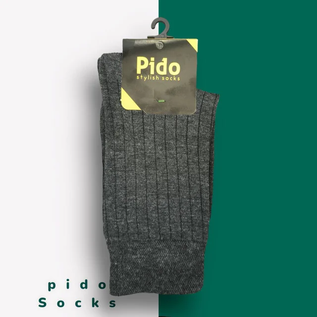 جوراب مردانه کبریتی ذغالی